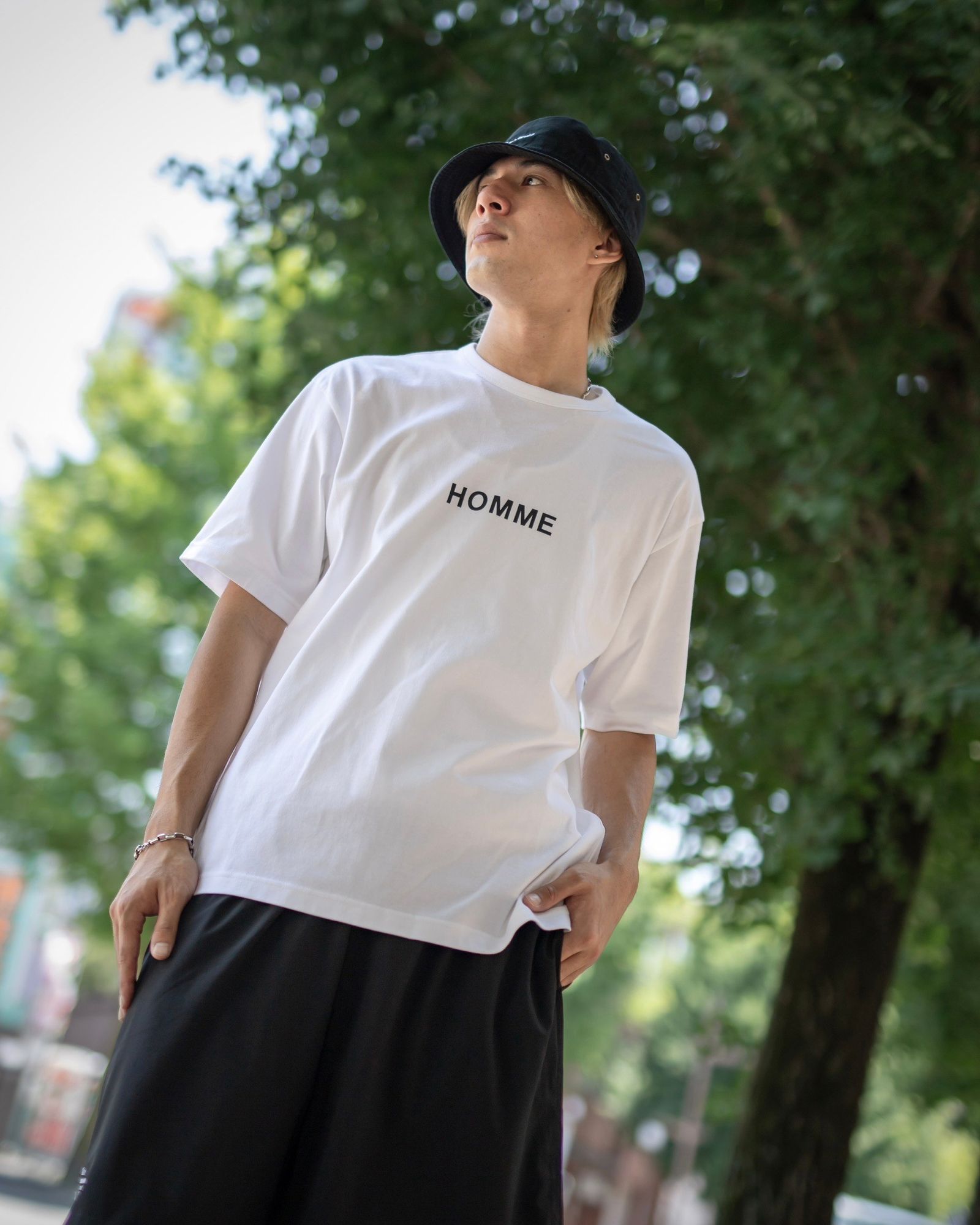コムデギャルソン オム 24SS ロゴプリントTシャツ style 2024.6.17