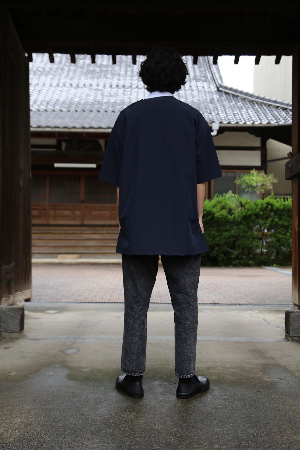 COMME des GARCONS HOMME HOMMEエステルナイロンツイルポケット半袖シャツ(HG-T020-051) style. 2021.05.17.