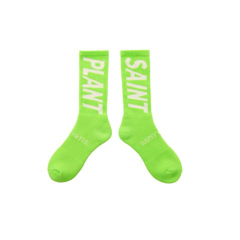 セントマイケル24AW SNT PLANT CP_SOCKS(SM-YS1-0000-C16)LIME