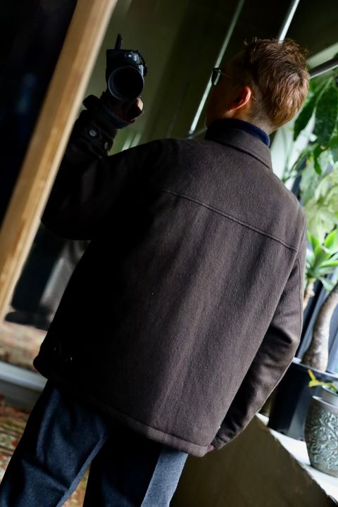COMME des GARCONS HOMME 26FW リバーシブルキルティングジャケット"BROWN"スタイル