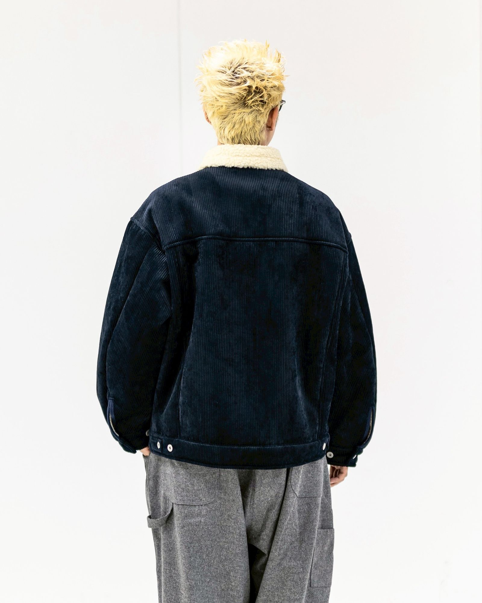 フレッシュサービス SHERPA CORDUROY RANCH JACKET(FSC254-30063)NAVY☆11月22日(土)発売！