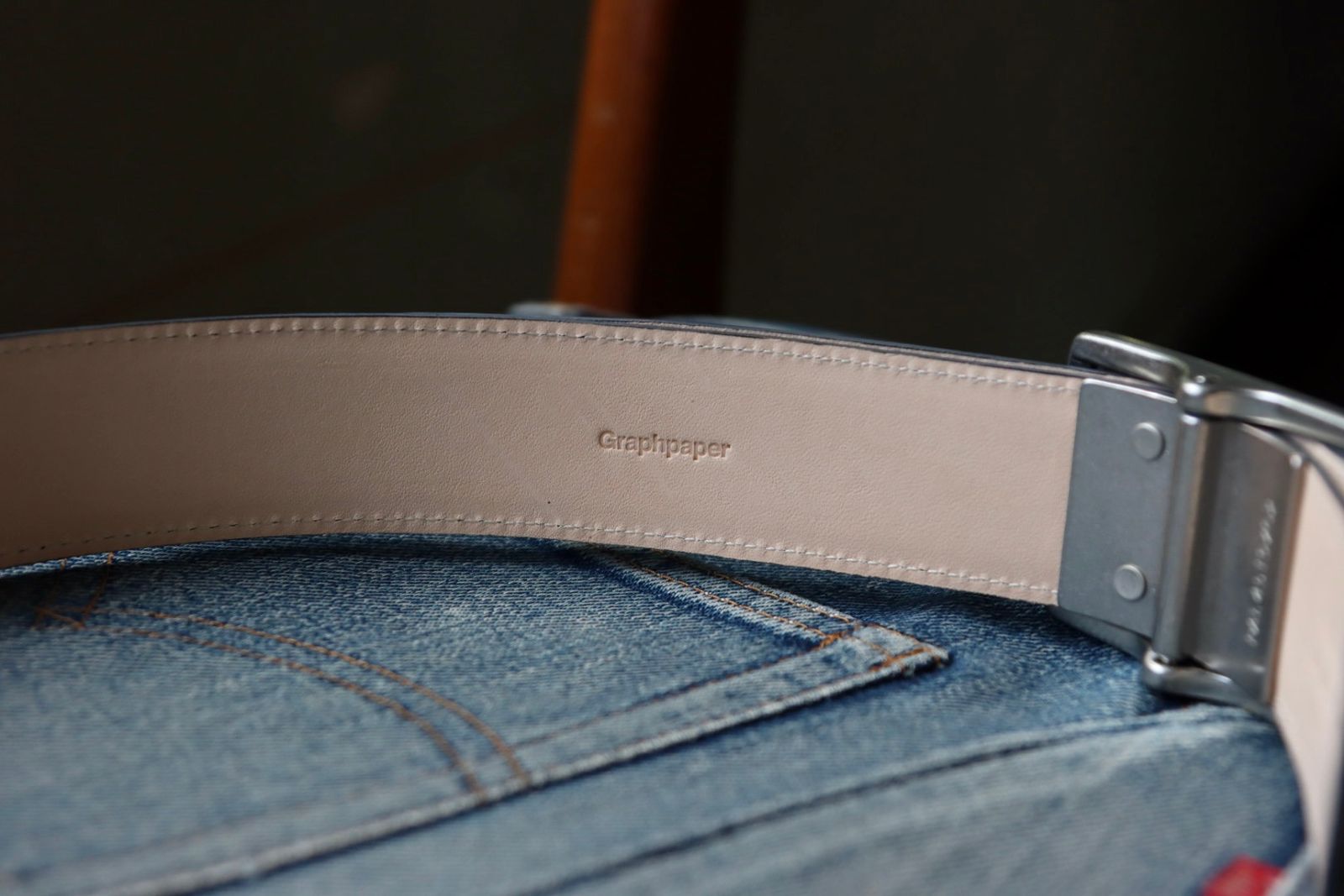 Graphpaper - グラフペーパー23AW Holeless Leather Classic Belt