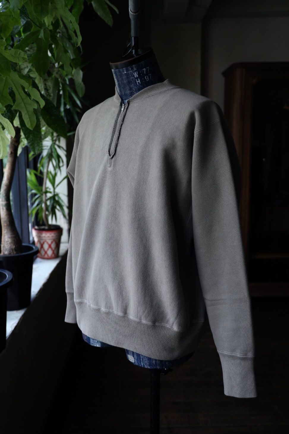 アプレッセ 2025 STYLE2 Vintage Half Zip Rib Collar Sweatshirt(25AAP-05-07)GRAY☆8月23日(土)発売！