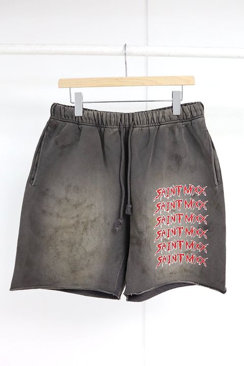 セントマイケル 26SS SAINT MXX SWEAT SHORTS(SM-MK8-0000-068)CHARCOAL☆4月11日(土)発売！