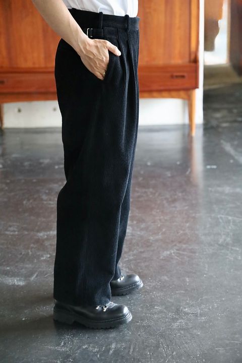 A.PRESSE STYLE2 Wool Corduroy Jacket"BLACK"スタイル.2025.8.30.