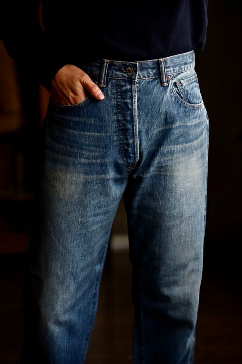 A.PRESSE Washed Denim Pants E スタイル
