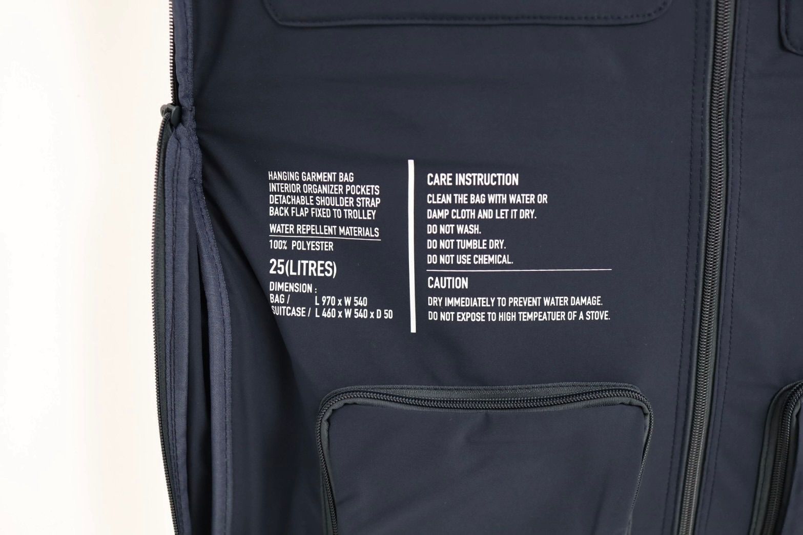 フレッシュサービス MULTI POCKET GARMENT BAG(FSP253-90065B)NAVY