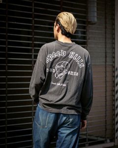 セントマイケル×ネイバーフッドコラボ L/S TEE STHD.LS TEE SPEED KILLS(SM-HR8-0000-C72)BLACK