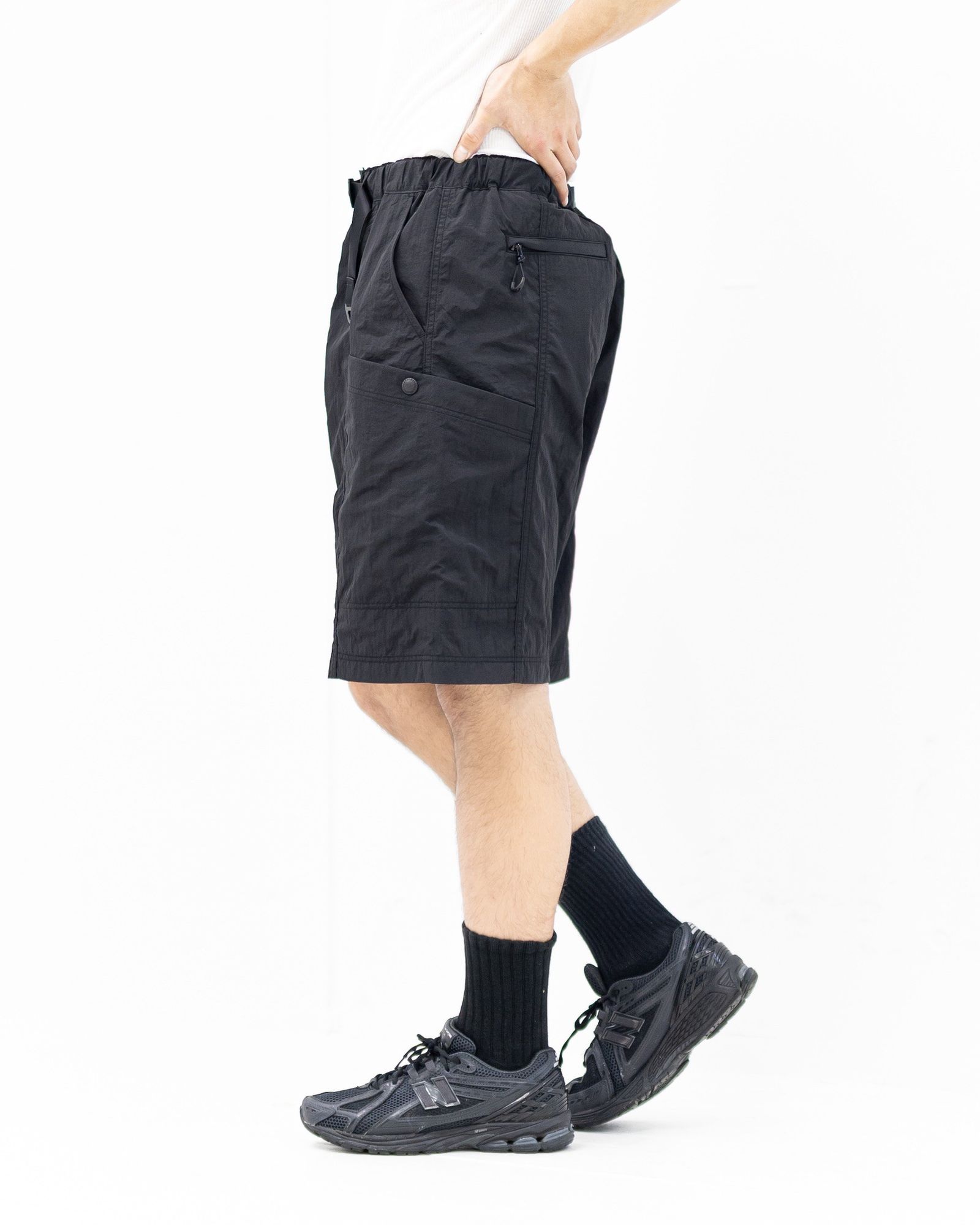 コムデギャルソンオム26SS ナイロンタッサーショーツ(HQ-P034-051)BLACK☆5月1日(金)発売！