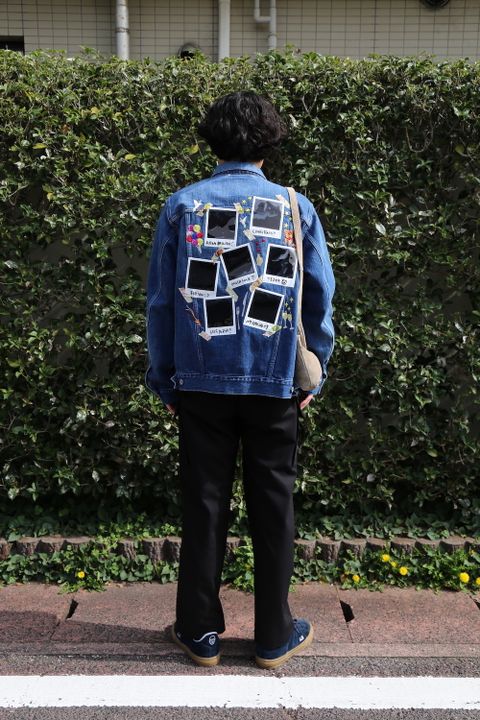 doublet MEMORIAL POLAROID DENIM JACKET(21SS06BL115) style. 2021.03.29.
