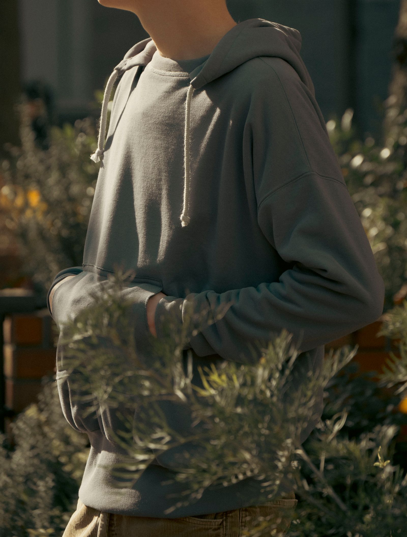 ファウンダ 25SS W FACE HOODIE(015FD251011)SMOKE BLUE