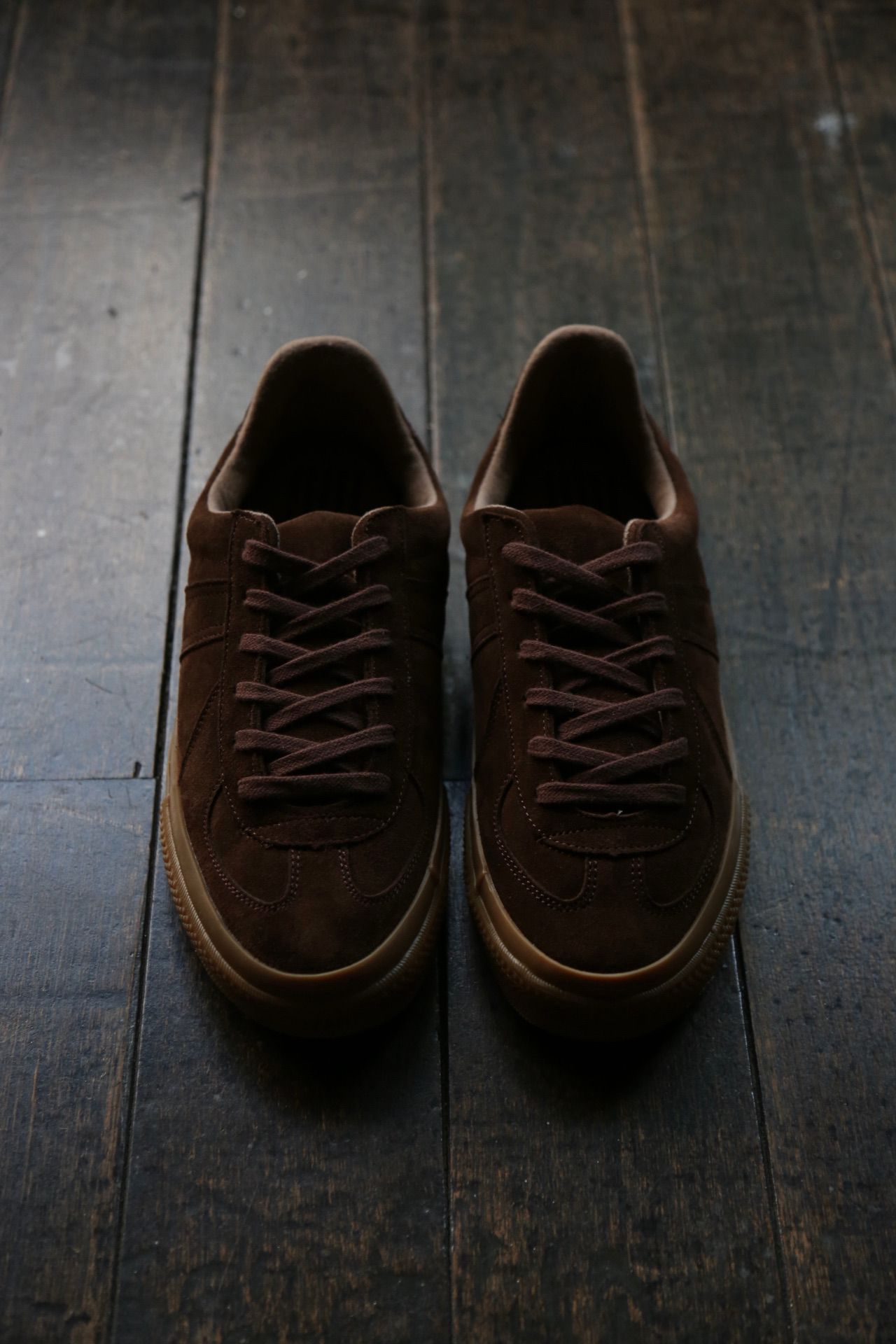 GERMAN MILITARY TRAINER(4700S)BROWN SUEDE
