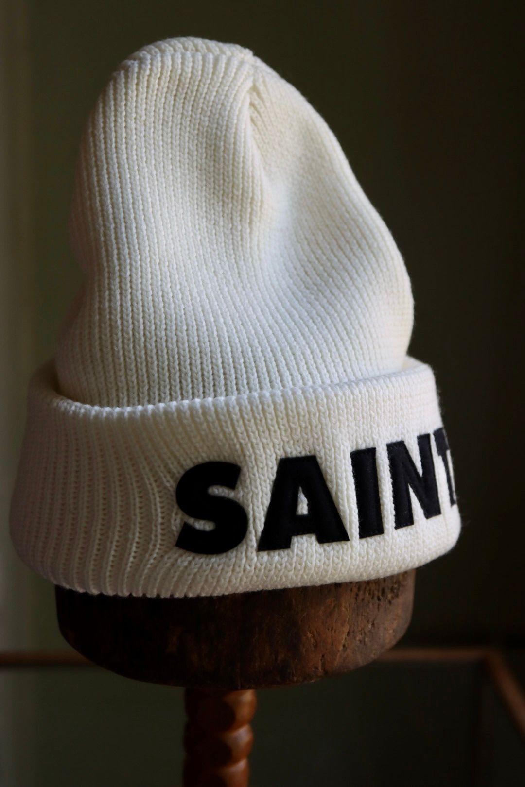 期間限定送料無料】 saint michael ホワイト 白 ニット帽 セント ...