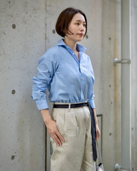 J.B. ATTIRE  Paris blue shirts style 2024.08.19