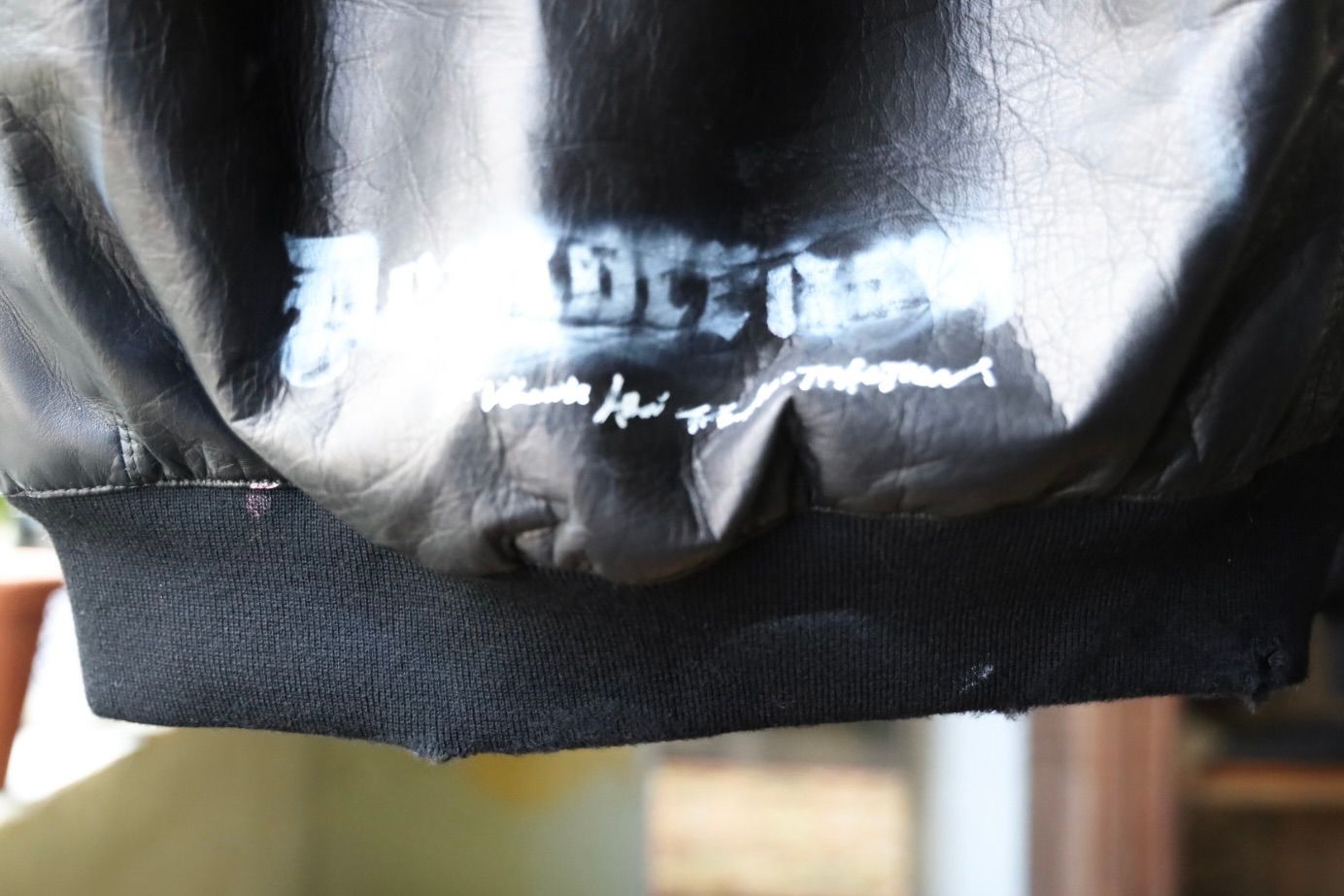 トーキングアバウト ジ アブストラクション 25AW DAMAGE LEATHER PARKA (2526AW-J-007)BLACK☆新作発売！