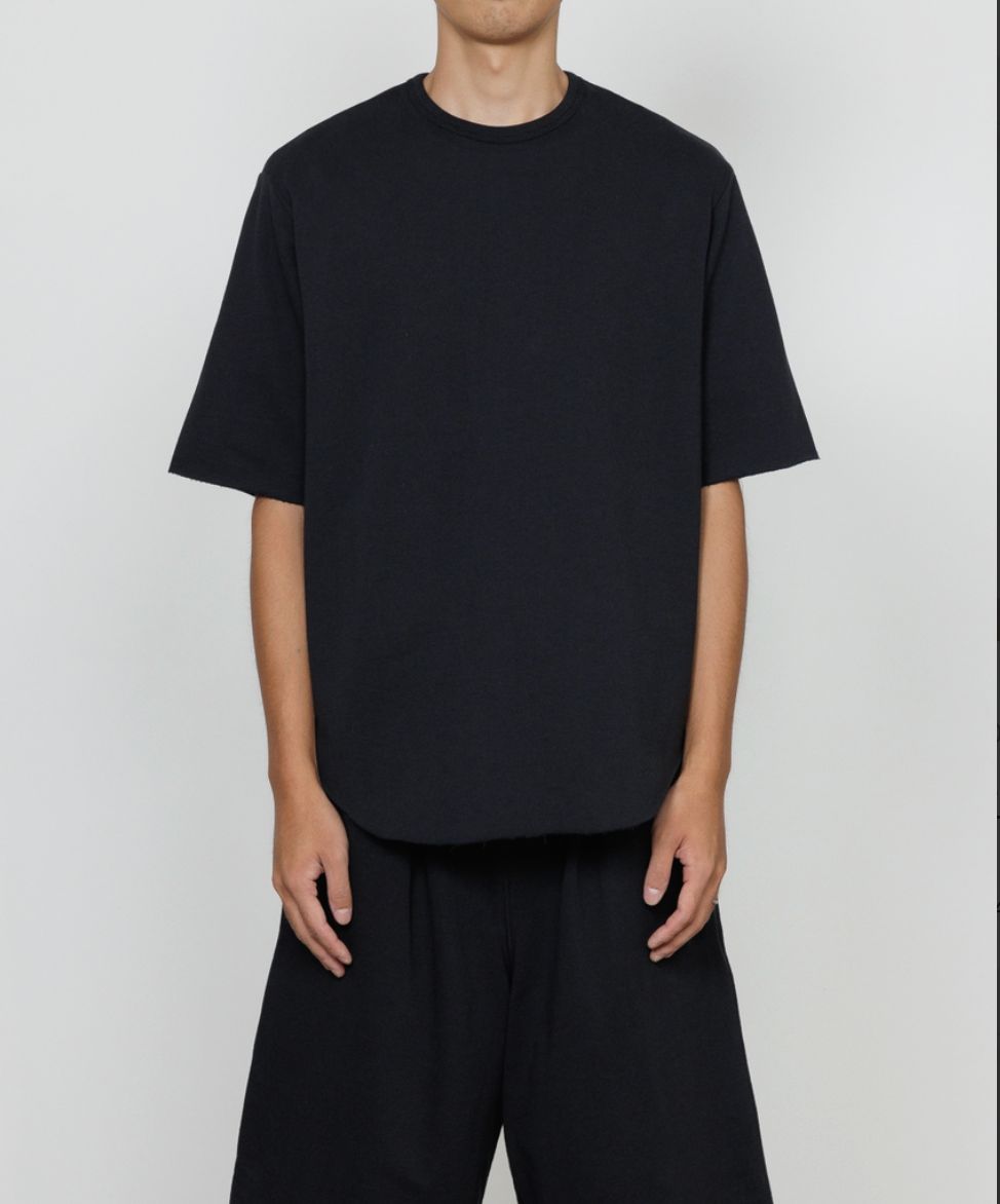 marka 26SS ROUND HEM CREW NECK S/S(M26A08CS03B)BLACK☆新作発売！