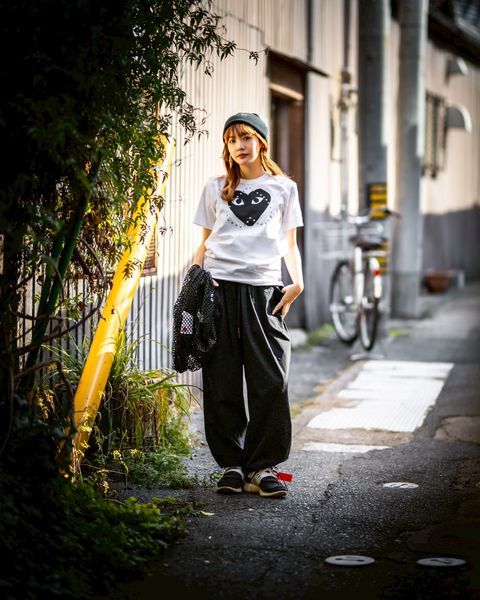 PLAY COMME des GARCONS 新作BLACKエンブレムメッシュTシャツ style.2025.12.6