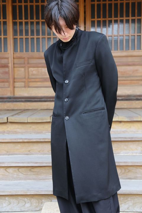 Yohji Yamamoto タキシードドクタージャケット"W-ロングJKTプリントB"style.2020.8.9.