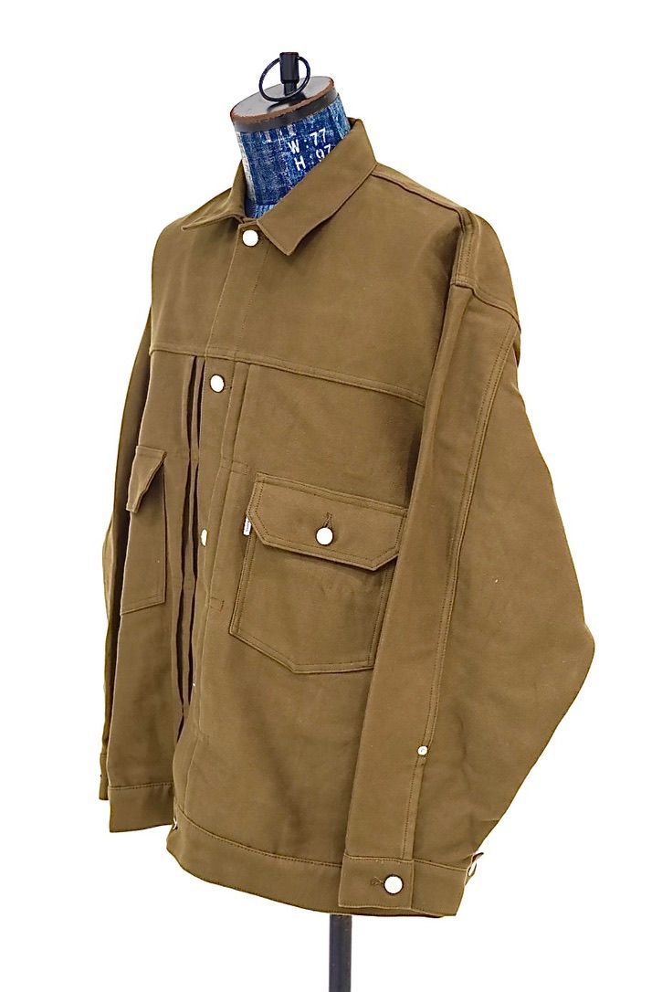 グラフペーパー Cotton Double Serge Jacket(GM263-20450)BROWN☆8月8日(土)発売！