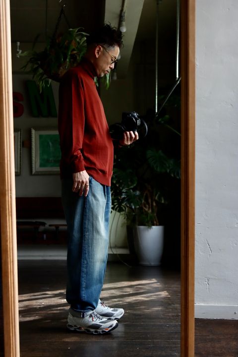 グラフペーパー22AW High Gauge High Neck Knitスタイル.2022.8.13.