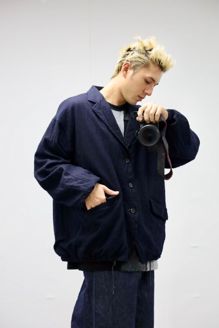 COMME des GARCONS HOMME ウールサージ製品縮絨3Bジャケット スタイル