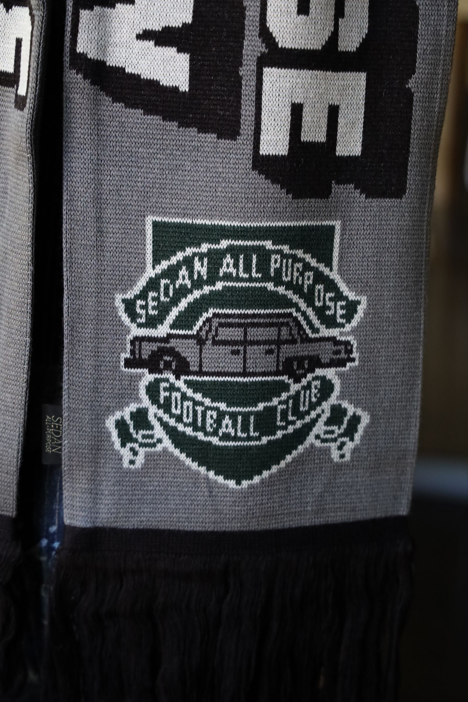 SEDAN ALL-PURPOSE/ Football Scarf グレー フットボールスカーフ(GREY)SEDAN ALL-PURPOSE|セダンオール