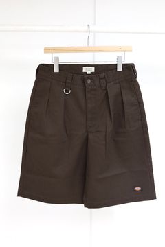 セダンオールパーパス 26SS Dickies / Tuck Wide Shorts(SD26S-PT07)DARK BROWN☆4月18日(土)新作発売！