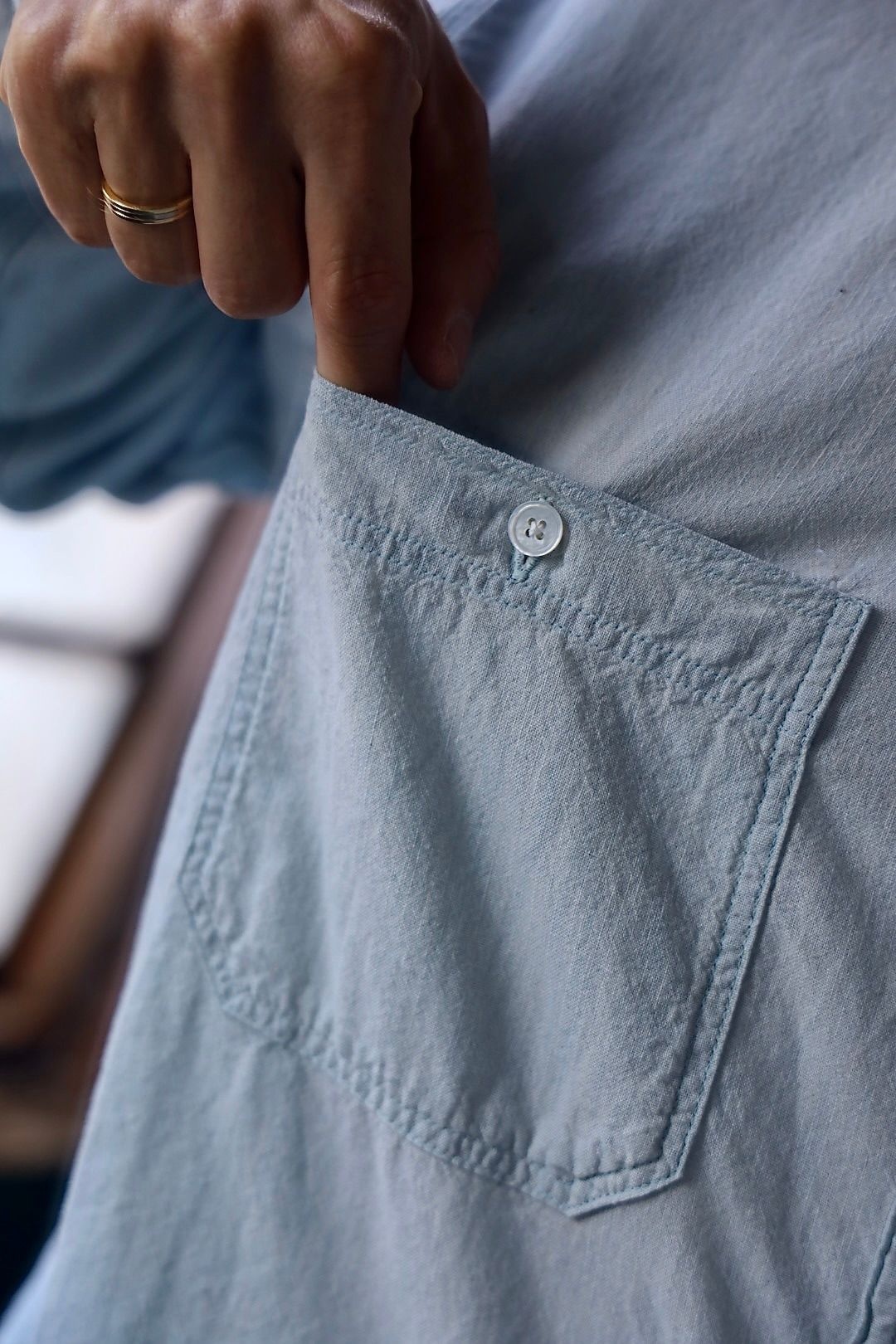 アプレッセ 2025 STYLE2 Vintage Chambray Shirts(25AAP-02-04)BLEACH☆6月28日(土)発売！
