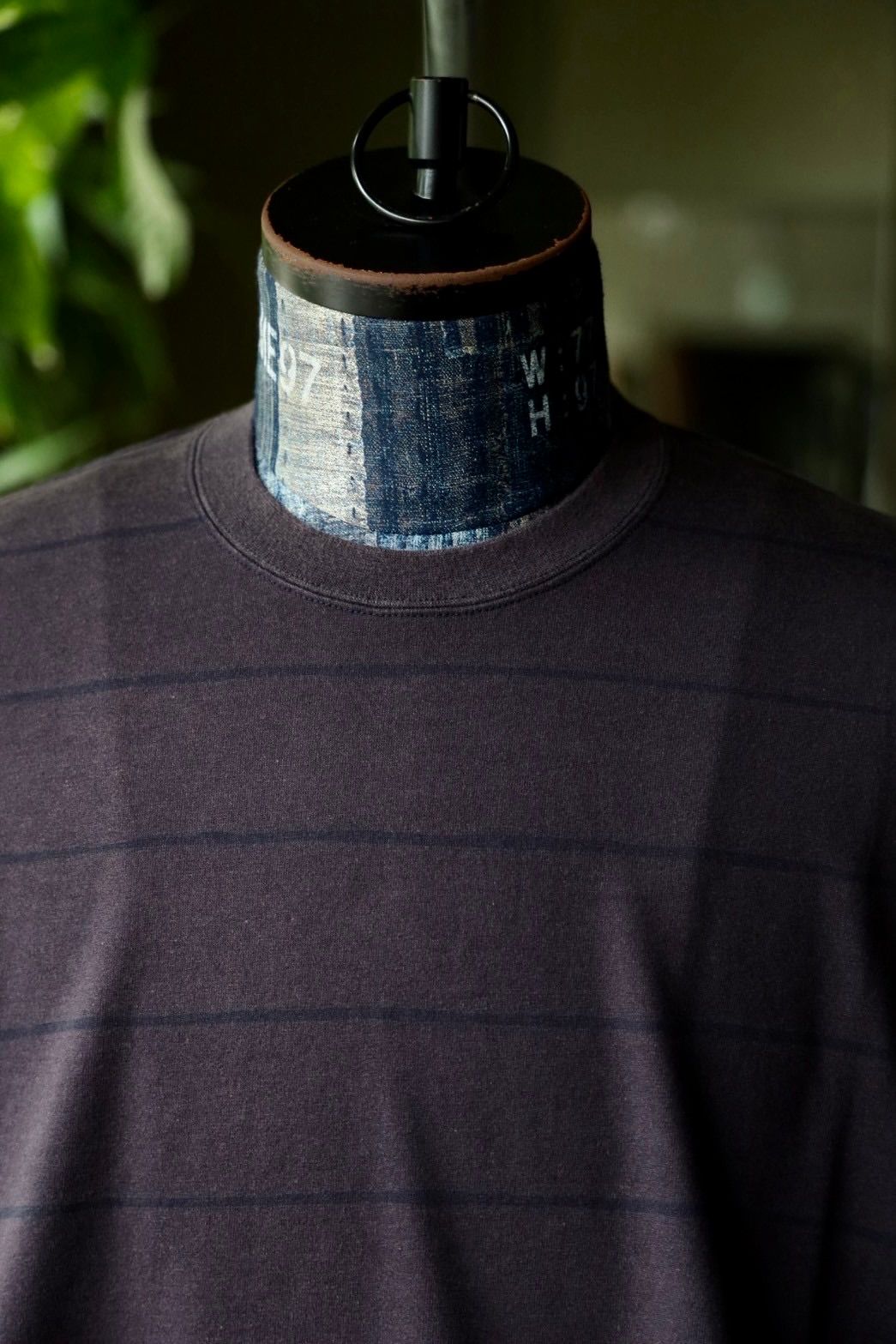 S.F.C 25FW エスエフシー SIDE STRIPE SUPER BIG LS TEE(DISCHARGED)(SFCFW25CS06)Navy(ブラウンぽい）☆9月20日(土)発売！