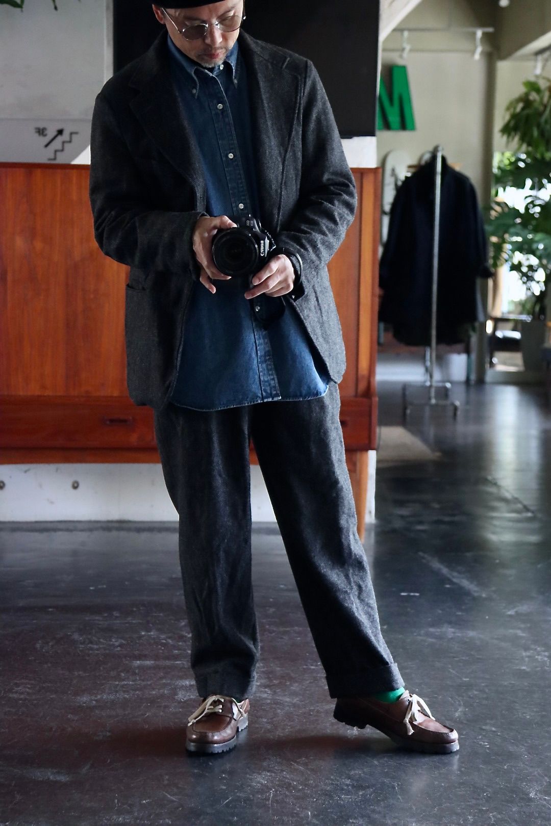 A.PRESSE - アプレッセ Tweed Two Tack Trousers(22AAP-04-11H 