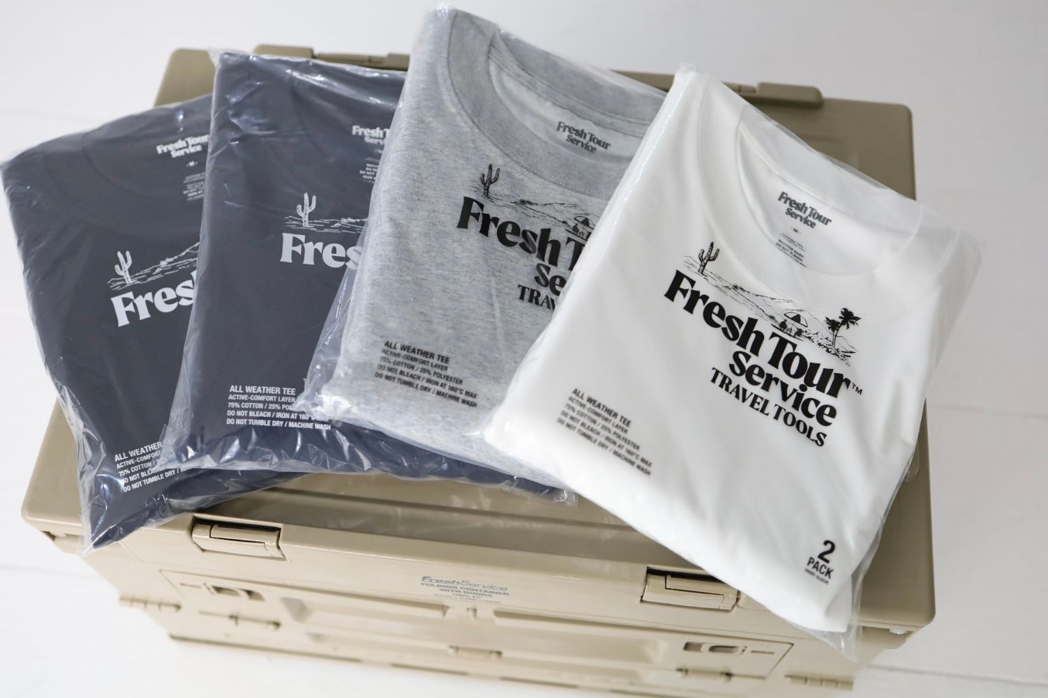 フレッシュサービス 2-PACK ALL WEATHER TEE(FSP261-70061)WHITE☆1月17日(土)発売！