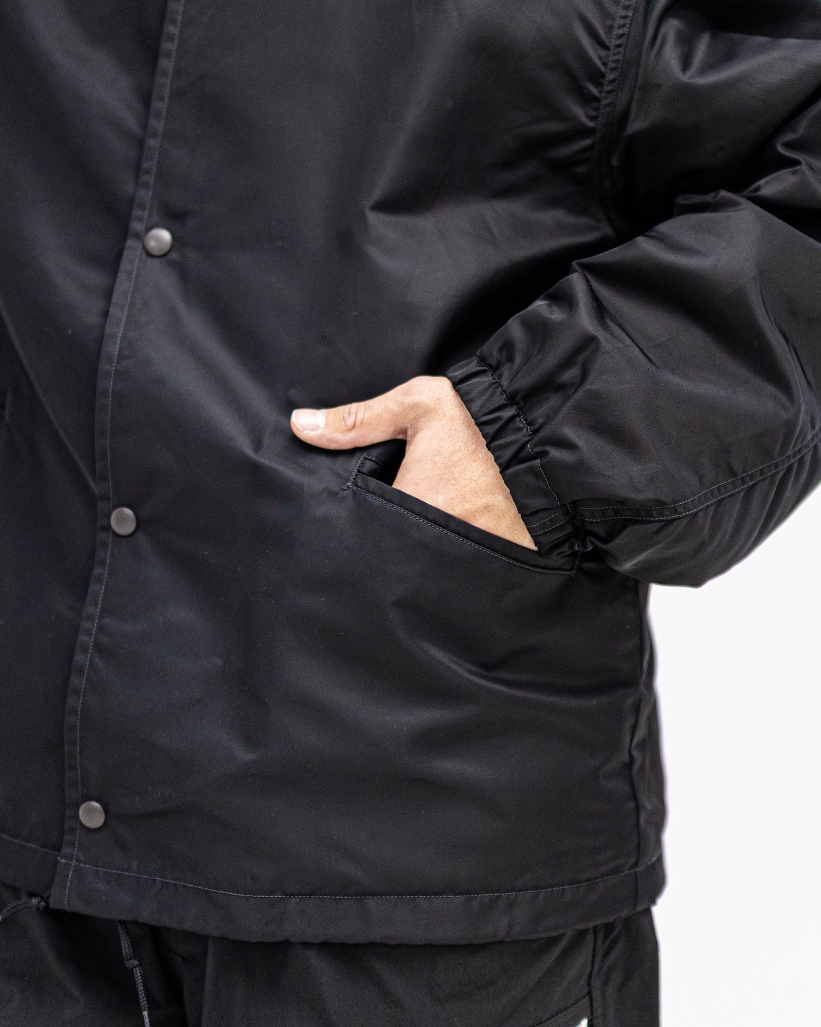 ブラームス 26SS Washed Nylon Coach Jacket(bROOTS26S8)Black☆12月26日(金)新作発売！