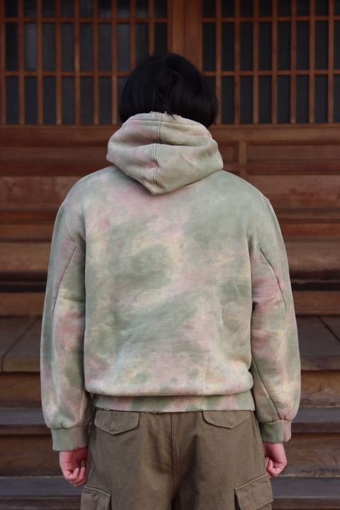 doublet WASTE VEGETABLE DYED HOODIE(22SS28CS209) style.2022.1.15.
