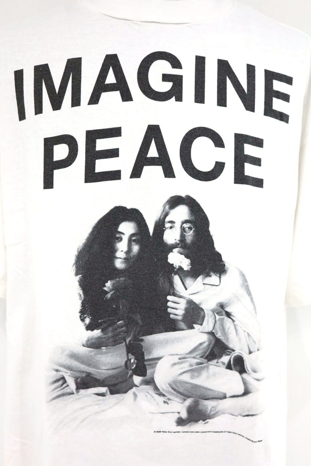 セントマイケル 26SS JL_SS T-SHIRT/IMAGINE PEACE(SM-MK8-0000-C27)WHITE