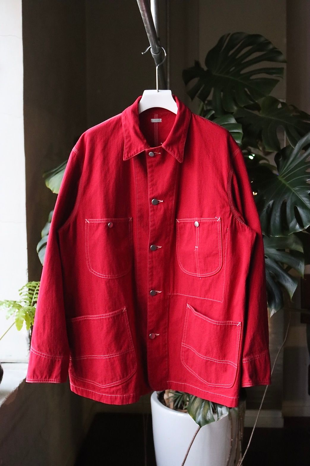 A.PRESSE - アプレッセ 22SS Coverall Jacket(22SAP-01-05M)RED 