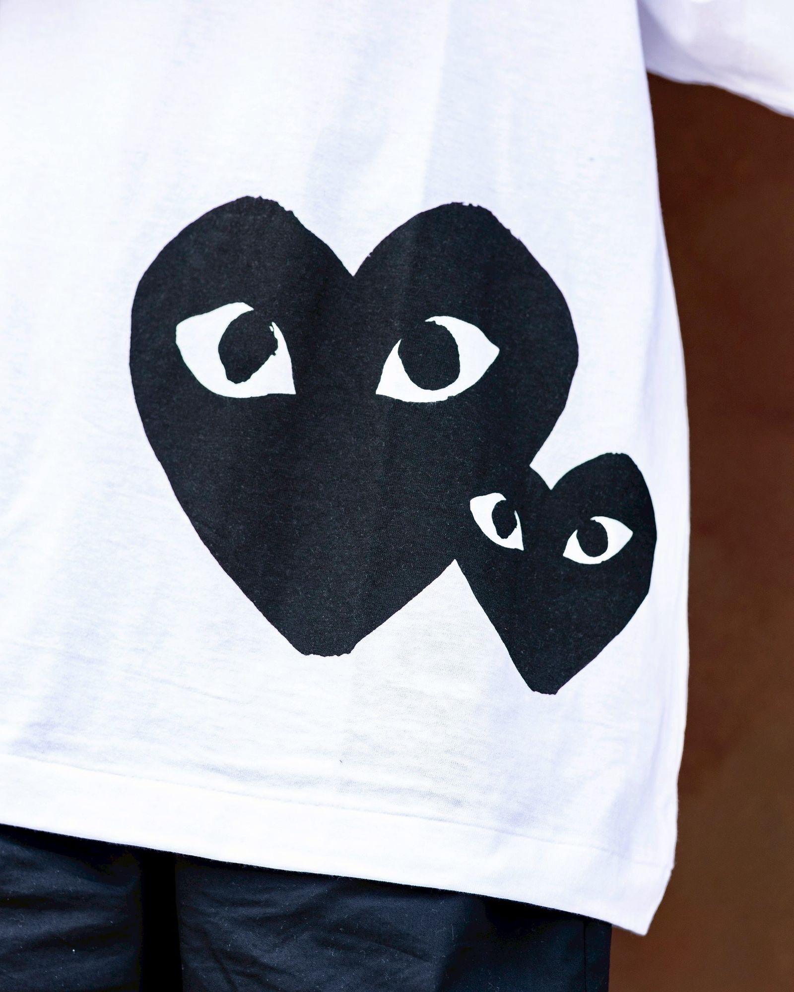 PLAY COMME des GARCONS 新作オーバーサイズロゴTシャツ style