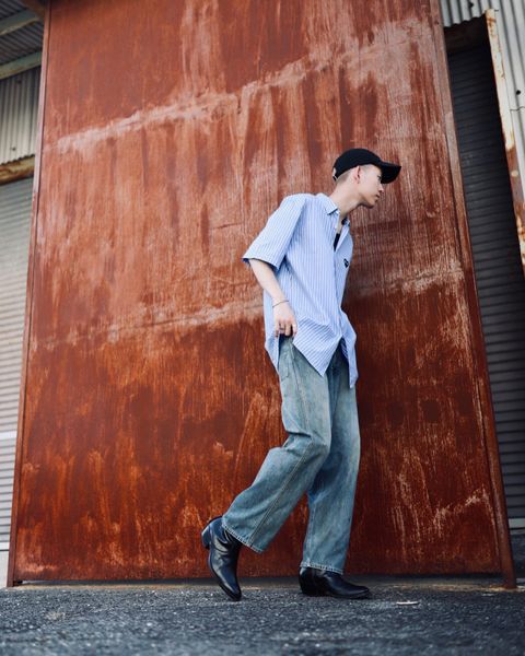 A.PRESSE アプレッセ 23AW Vintage Military Denim Trousersスタイル