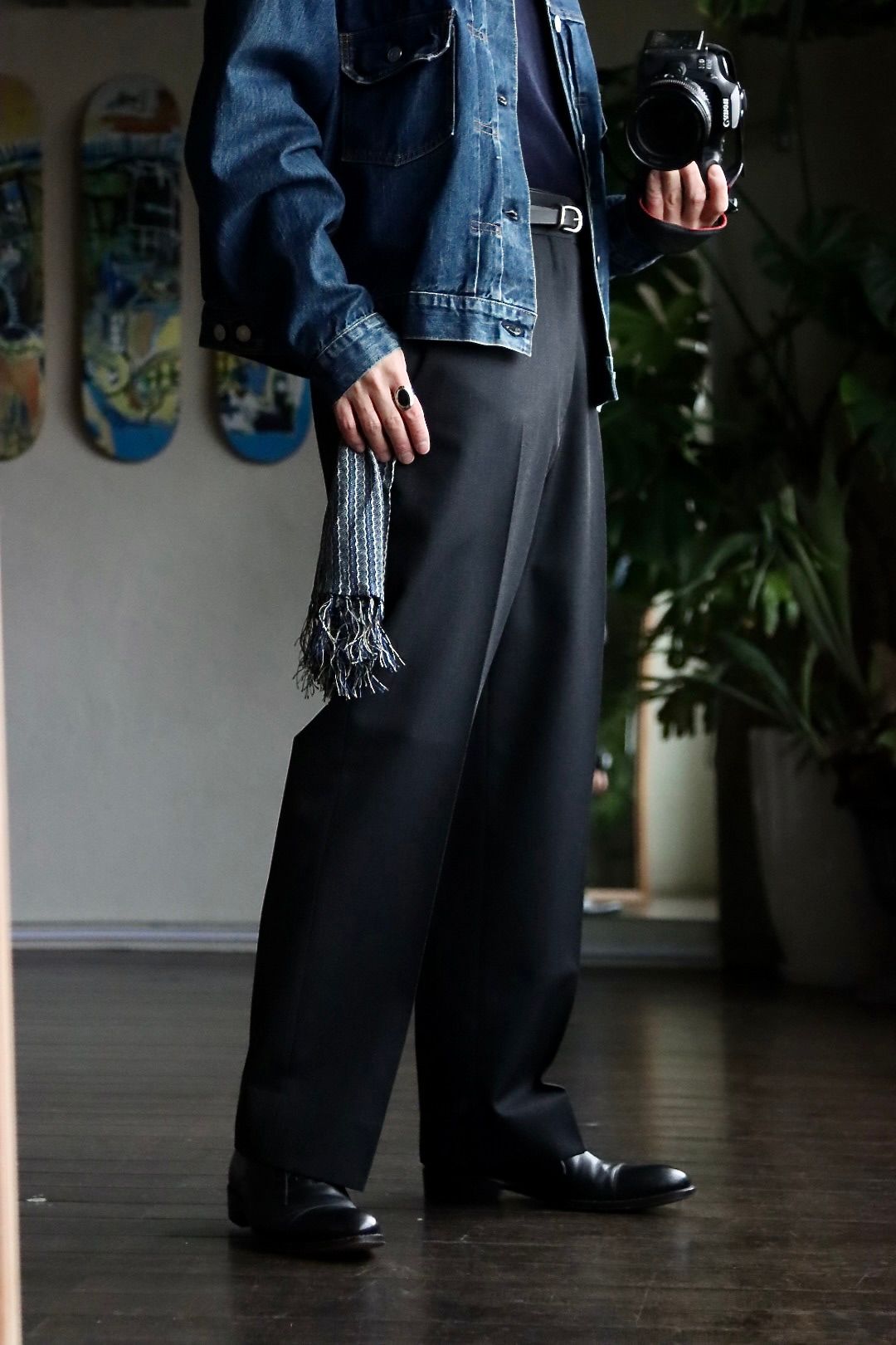 アプレッセ APRESSE 23SS Covert Cloth Trousers パンツ テーパード ...