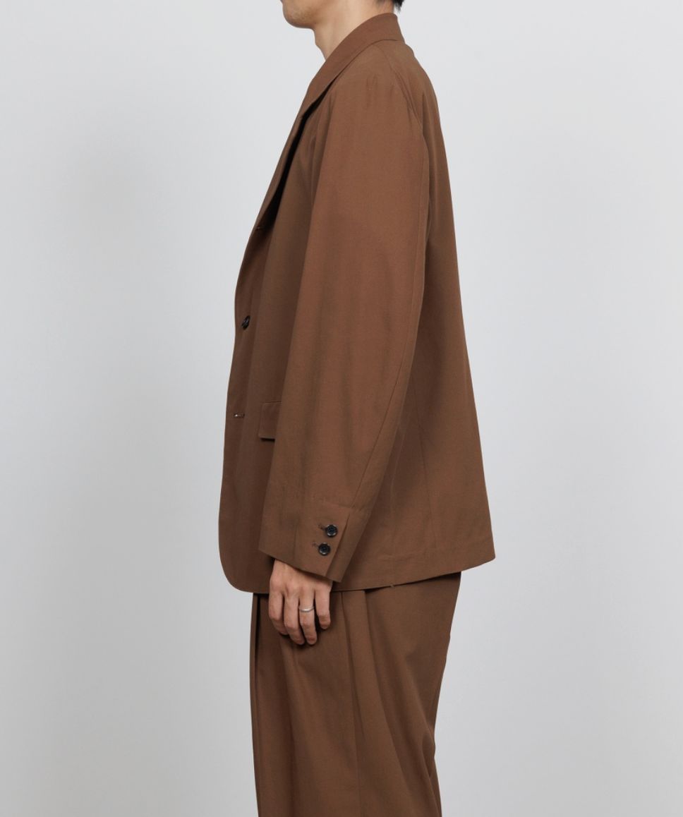 マーカウェア 26SS サックコートSACK COAT(A26A16JK01C)BURNT UMBER☆新作発売！