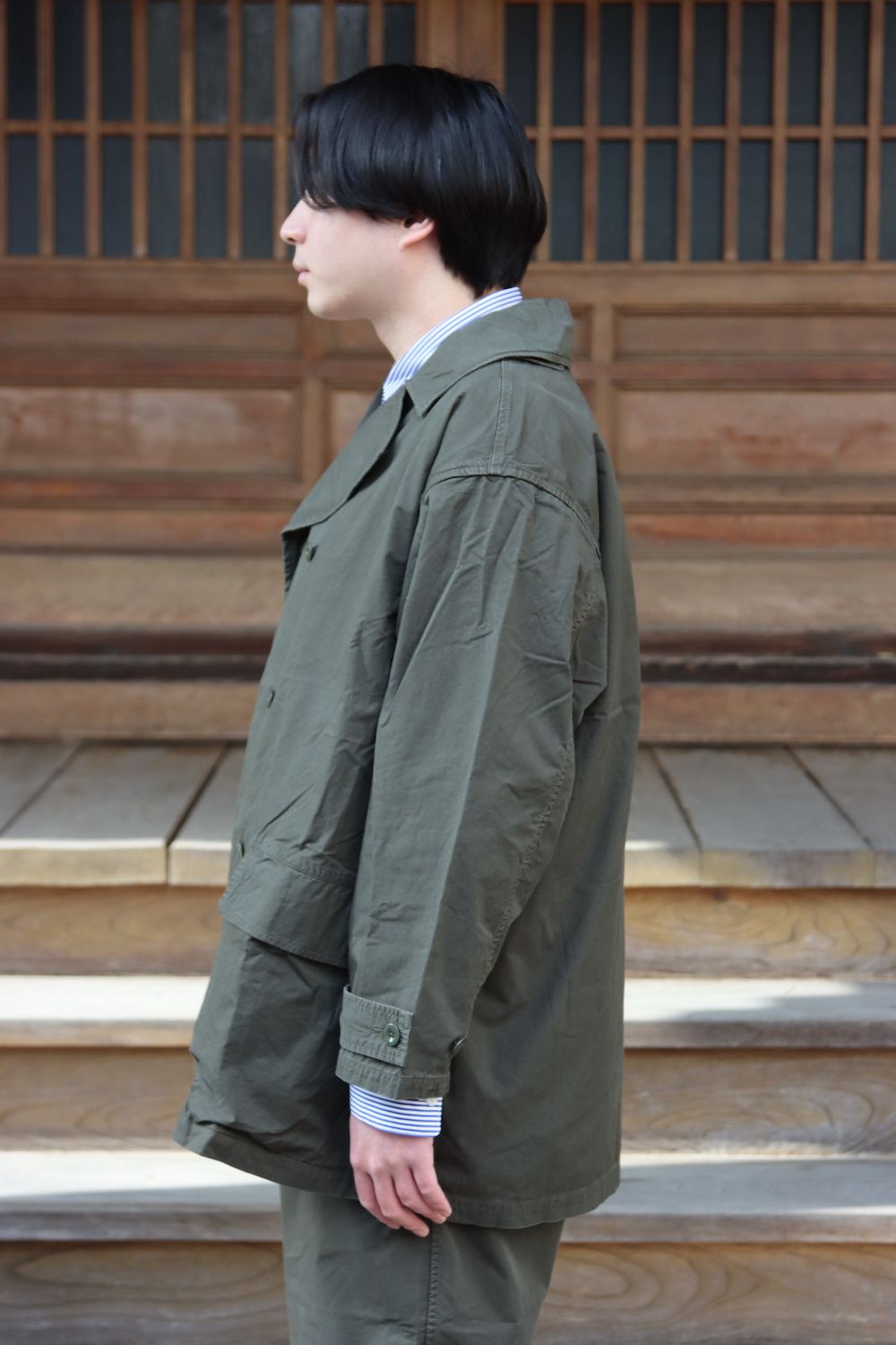 FreshService OVERDYED LEFT TWILL COAT(FSW-22-CT_38) style.2022.3.5
