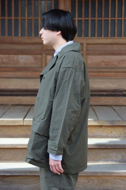 FreshService OVERDYED LEFT TWILL COAT(FSW-22-CT_38) style.2022.3.5