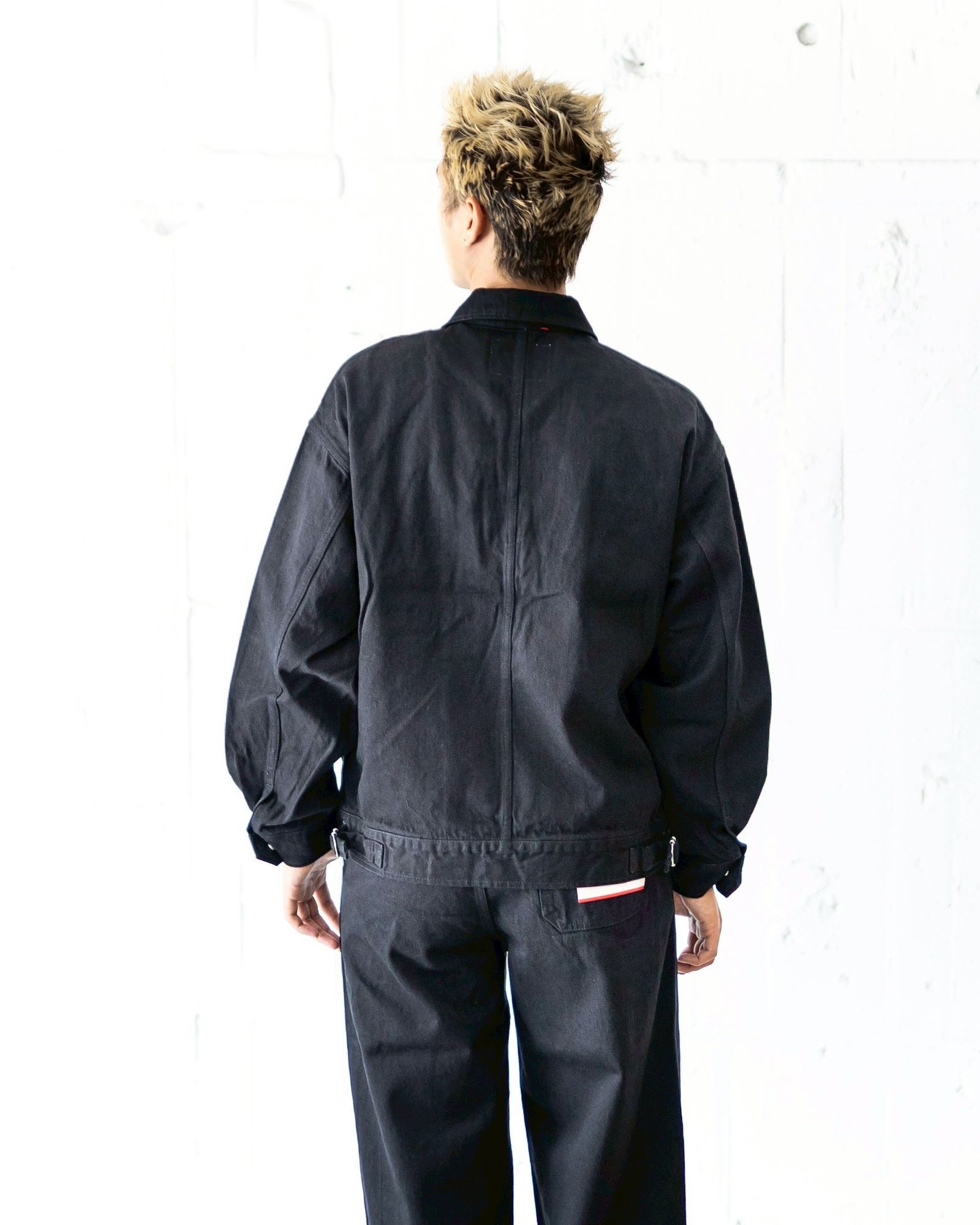 グラフペーパー Selvage Denim Zip Jacket(GU253-20056RB) BLACK_WASHED