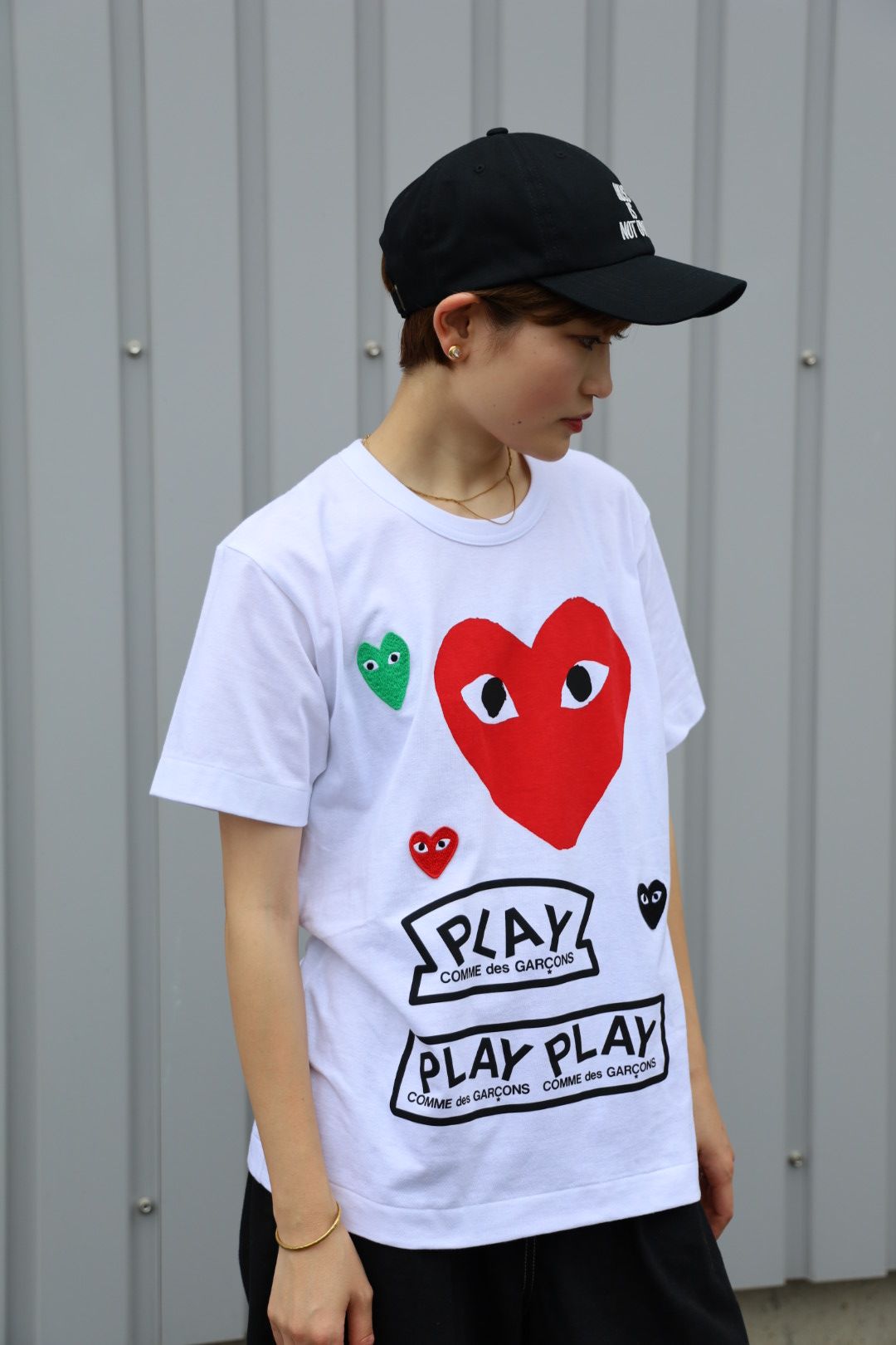 PLAY COMME des GARÇONS　プレイロゴ　Tシャツ 41N+PPydqaL.jpg_BO30,255,255,