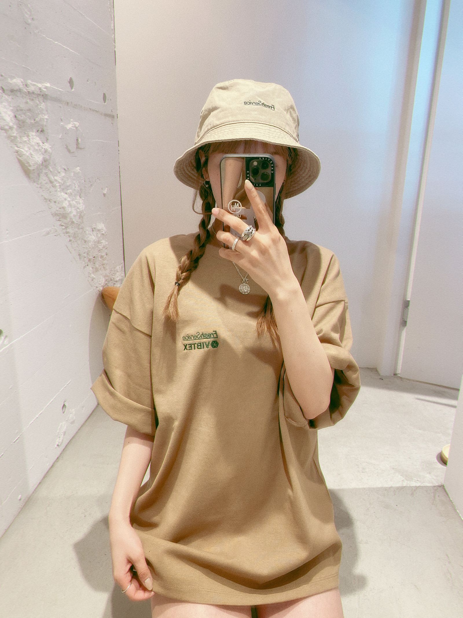 VIBTEX for FreshService S/S CREW NECK TEE(FSC252-70003)BEIGE☆再入荷しました！
