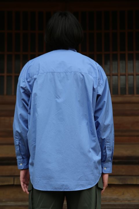 Broad L/S Oversized Regular Collar Shirt"BLUE"Style.2020.2.14.