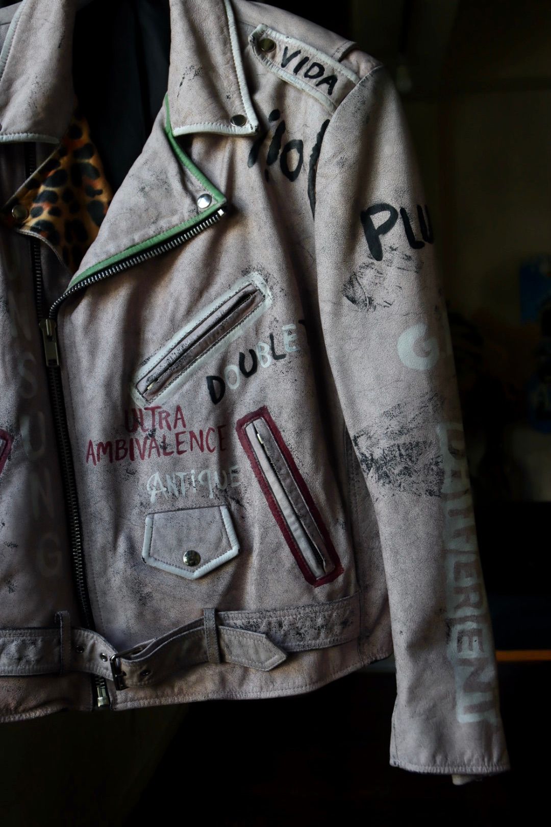 doublet BONDING PAINTED RIDERS JACKET S - dzhistory.com