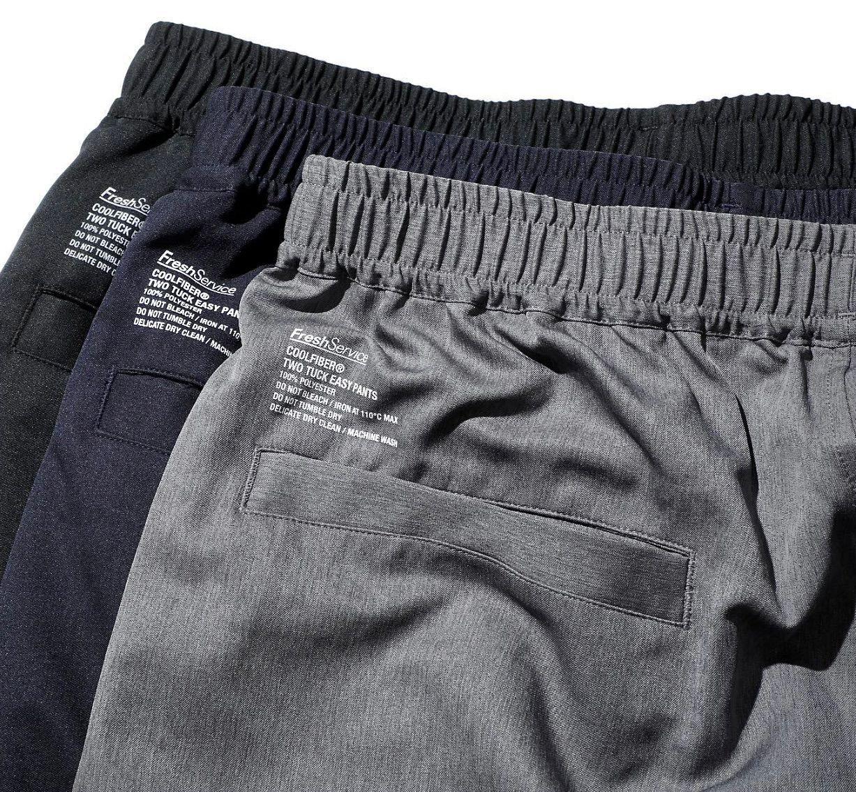 フレッシュサービスCOOLFIBER TWO TUCK EASY SHORTS (FSC261-40258)H.GRAY☆4月6日(土)発売！