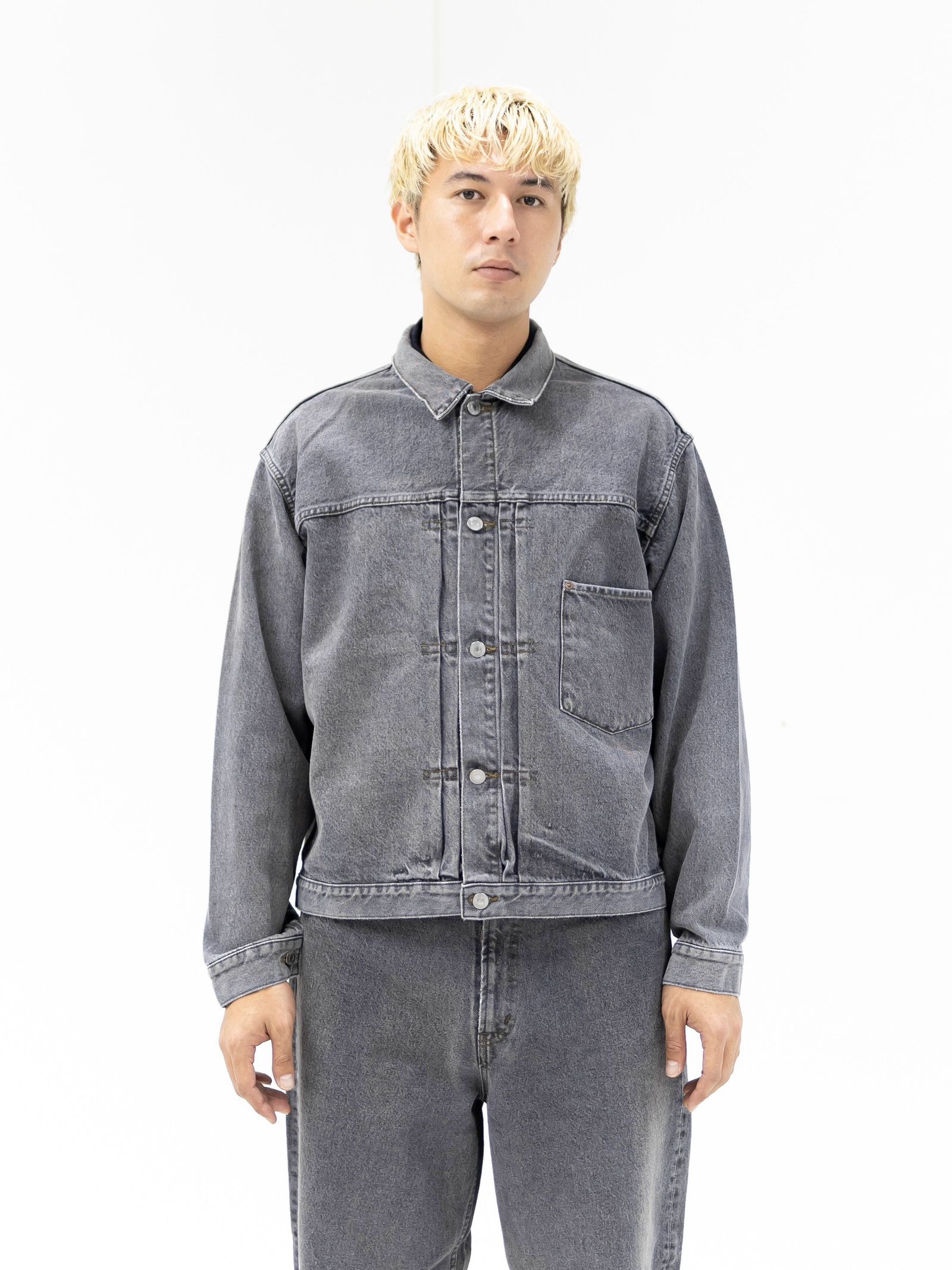 A.PRESSE Vintage Gray Denim Jacket☆9月19日(土)新作発売！