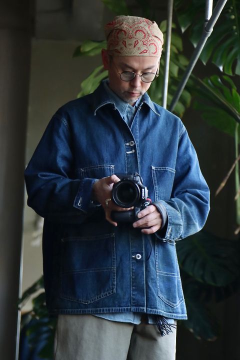 A.PRESSE アプレッセ23SS Denim Coverall Jackeスタイル