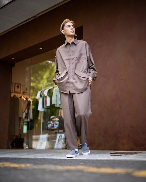 FreshService WOOLY TWILL TECH SHIRT(Brown)9月28日(土)新作初売！